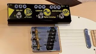 Donner Alpha Cruncher Guitar Pedal Demo [upl. by Weidman571]