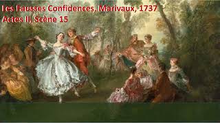 Marivaux Les fausses confidences Acte II Scène 15 soustitré [upl. by Atinyl]