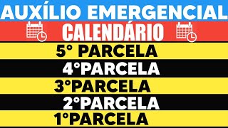 AUXÍLIO EMERGENCIAL CALENDÁRIO PAGAMENTO NOVO CICLO 5° PARCELA 4° PARCELA  3° PARCELA 2° PARCELA [upl. by Aenej169]