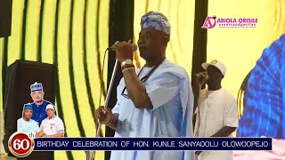 WATCH K1 D ULTIMATE FULL PERFORMANCE AT THE 60TH BIRTHDAY CEREMONY OF HON KUNLE SANYAOLU [upl. by Leisha89]