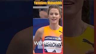 Yaroslava Mahuchikh World Record moments sports viralvideo foryou skills girls athlete [upl. by Annayad]