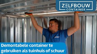 Materiaalcontainer te gebruiken als tuinhuis of schuur [upl. by Lletnuahs522]