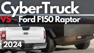 Tesla Cybertruck v F150 Raptor R DRAG RACE  REACTION [upl. by Ithnan]