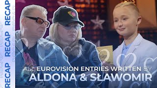 All Eurovision entries written by ALDONA DĄBROWSKA amp SŁAWOMIR SOKOŁOWSKI  RECAP [upl. by Ahsaten970]