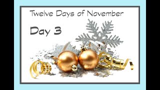 Twelve Days of November  Holiday Card Making Ideas  Day 3 [upl. by Ahsratan]