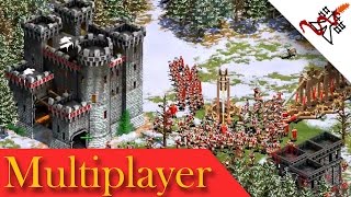 Age of Empires 2  1v1v1 THE LONG VIKING SIEGE  Multiplayer Gameplay [upl. by Aehta]