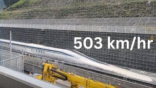 Japans Maglev Shinkansen Worlds fastest train [upl. by Alleram]