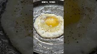 How to make half boiled egg omelette recipe shorts youtubeshorts asmr recipe food [upl. by Enelram6]