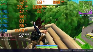 AMD Athlon II X4 640 \ Radeon HD 6670 \ Fortnite 720p low settings [upl. by Ebsen]