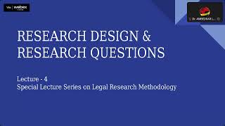 STATE LEVEL SPECIAL LECTURE SERIES ON LEGAL RESEARCH METHODOLOGY [upl. by Allerus96]