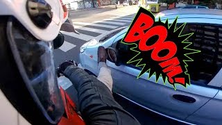 SMASHED MIRRORS  CRAZY ANGRY PEOPLE vs BIKERS  Ep 153 [upl. by Sluiter]