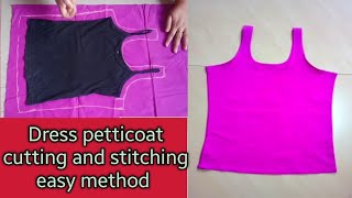 How to stitch dress petticoat  petticoat cutting and stitching easy methodMomsmagic111 [upl. by Aneeuqal]