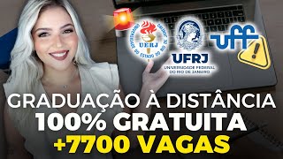 UFRJ UERJ UFF abrem 17 CURSOS de GRADUAÇÃO EAD GRATUITA 😱  CEDERJ  Mari Rel [upl. by Nylle197]