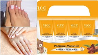 VLCC PedicureManicure Hand amp foot cream review DEMO how to use VLCC manicure pedicure kit steps [upl. by Dayiz]