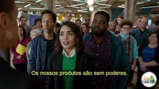 Powerless Trailer Legendado Conheça Van Wayne o primo do Bruce Wayne [upl. by Etnaud]