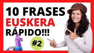 Cómo APRENDER 10 FRASES BÁSICAS en EUSKERA 2 👩‍🍳 FUNCIONA [upl. by Haneen621]