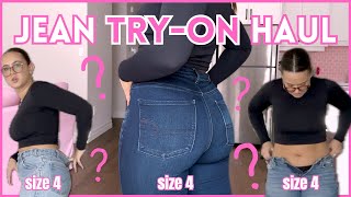 JEAN TRY ON HAUL finding the best jeans [upl. by Esina]