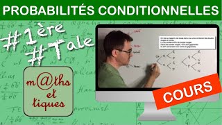 LE COURS  Probabilités conditionnelles  PremièreTerminale [upl. by Ginder]