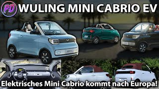 WULING MINI EV CABRIO  Kleinstes ECabrio kommt auch nach Deutschland [upl. by Lonna889]