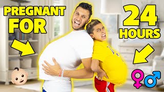 24 Hours BEING PREGNANT In PUBLIC FUNNY CHALLENGE  The Royalty Family [upl. by Olympias]