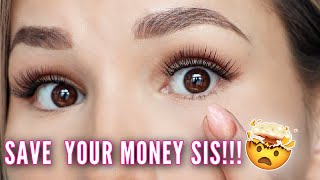 DIY LONG LASTING Eyelash Extensions That ANYONE CAN DO UPDATED [upl. by Dahsraf]