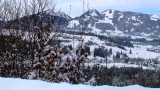 Langenwang Oberstdorf Winterwanderung Schöllanger Burgkirche Fischen [upl. by Adnilemre]