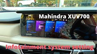 Mahindra XUV700 infotainment system full explanation  setting check  VALET MODE  tutorial [upl. by Hahcim713]