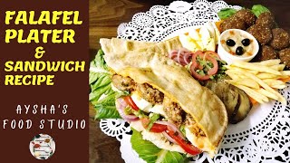 Falafel Recipe in Urdu Hindi  How to Make Falafel Sandwich at Home by Ayshas Food Studio [upl. by Yhtir]