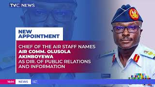 Chief Of The Air Staff Name Air Comm Olusola Akinboyewa As Dir Of PR And Information [upl. by Ardnael988]