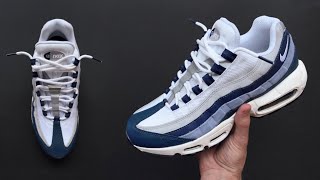 HOW TO LACE NIKE AIR MAX 95 LOOSELY THE BEST WAY [upl. by Yrrap782]