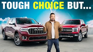 2024 Ford F150 vs 2025 Ram 1500  Best Full Size Truck Comparison and Tow Test [upl. by Netnert]