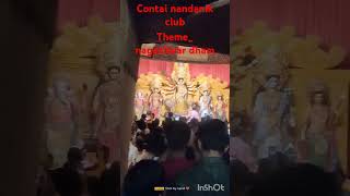 Durgapuja pandel hopping contai nandonik club theme Gujrat nageshwar dham🥰shortvideo [upl. by Ahsitnauq]