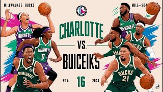 Charlotte Hornets vs Milwaukee Bucks Prediction 11 16 24 NBA Picks [upl. by Atirahs396]