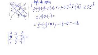 Determinante de orden 3 usando Sarrus [upl. by Iline]