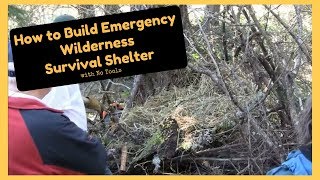 How to Build Emergency Wilderness Survival Shelters in the Woods with No Tools [upl. by Vanden609]