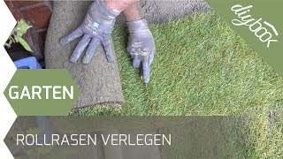 Rollrasen verlegen  Ein neuer Rasen in einem Tag [upl. by Dionne]