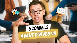 5 Conseils que Jaurais Aimé Recevoir Avant de Commencer lImmobilier [upl. by Jecoa]