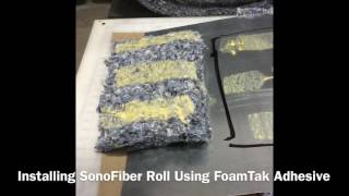 Auralex SonoFiber Roll Install With FoamTak Spray [upl. by Gleda574]