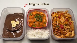 Easy 2500 Calorie Meal Prep with 178gms Protein  3 meals [upl. by Naejeillib]