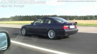 HD ALPINA B3 32 Coupe vs BMW 540i E34 6speed [upl. by Idnyc]