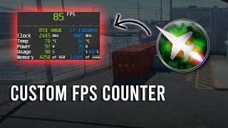 How to Setup a Custom FPS Counter  MSI Afterburner [upl. by Aveline567]