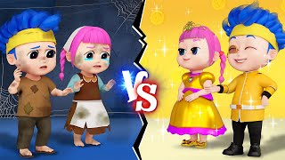 Mẹ giàu vs Mẹ nghèo 🤴👳‍♂️ Rich vs Broke  Nursery Rhyme amp Kids Song  BiBiBerry [upl. by Nanreh]