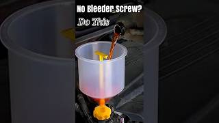 WARNING So theres no BLEEDER SCREW NO PROBLEM DO THIS [upl. by Pruter]