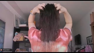 Unwind amp Grow ASMR Scalp Massage for Hair Growth Hair over Face [upl. by Ohce]