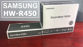 Samsung R450 Khui hộp Loa thanh Soundbar Samsung HWR450  0977254396 [upl. by Horatius]