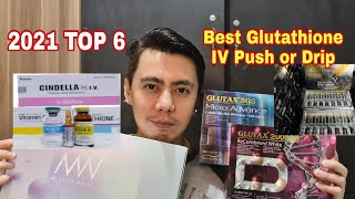 2021 TOP 6 BEST amp MOST EFFECTIVE GLUTATHIONE IV OR GLUTA DRIP WITH VITAMIN C FOR WHITENING REVIEW [upl. by Dogs]