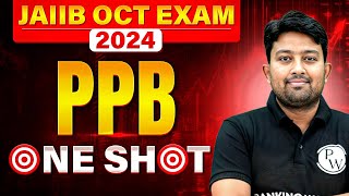 JAIIB PPB Marathon Class  JAIIB PPB One Shot  PPB JAIIB 2024  by Arvind Shukla [upl. by Cheshire]