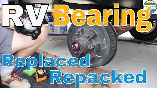 RV Bearing ReplacementRepacked Grand Design Reflection [upl. by Atteloiv320]