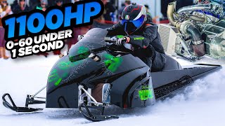 1100HP Snowmobiles 0163MPH in 3s World’s CRAZIEST Snowmobiles [upl. by Gundry970]