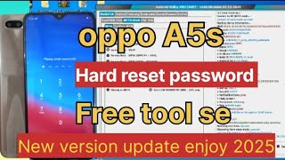 oppo a5s hard reset frp bypass unlock free tool 🔥 oppo all model frp bypass free tool new update [upl. by Meredi180]